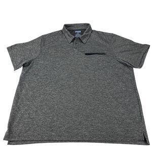 Duluth Polo Shirt Mens Size 2XL Gray Polyester Short Sleeve Fit Golf Performance